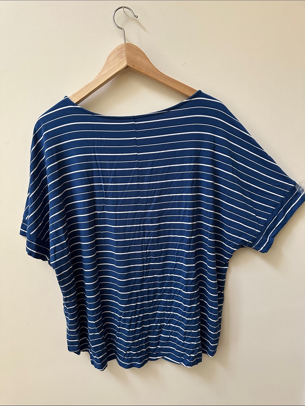 2/$20 Women's Navy Stripped Tee - Picture 6 of 6